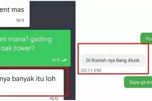 8 Chat lucu driver ojek online cari ciri-ciri rumah penumpang