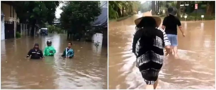 Kondisi 7 seleb usai Jakarta hujan deras, ada yang mengungsi
