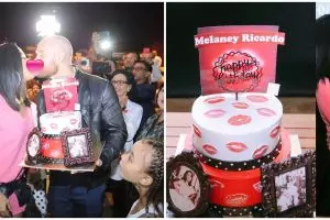 9 Potret kejutan ultah Melaney Ricardo, sewa satu teater bioskop