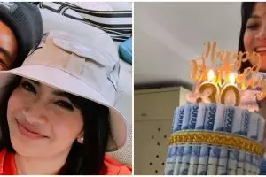 3 Seleb dapat kejutan kue ulang tahun pakai uang asli, unik