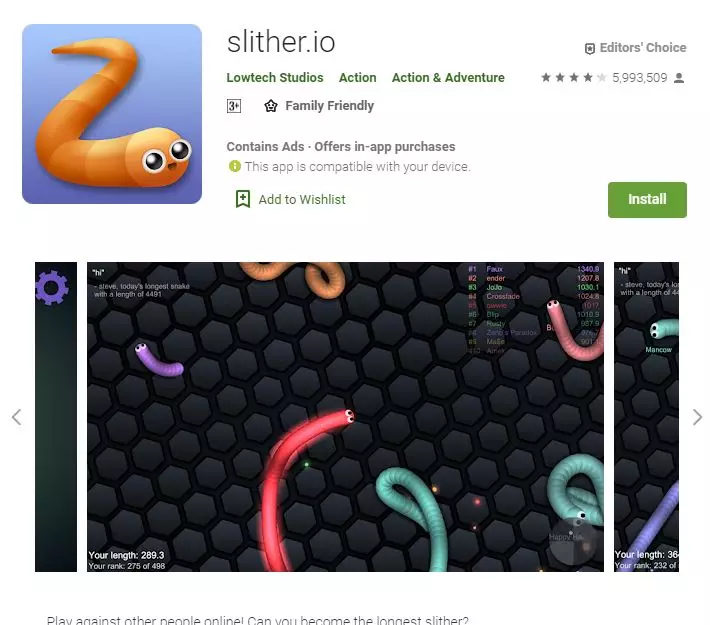 Rekomendasi 6 game untuk smartphone RAM 1 giga play.google.com