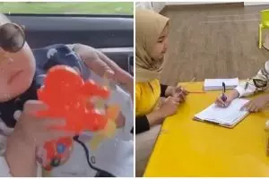 7 Momen anak Bella Shofie terima rapot, gayanya jadi sorotan