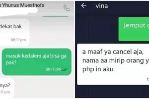 10 Chat lucu driver ojek online tanya ke pelanggan, ending-nya kocak