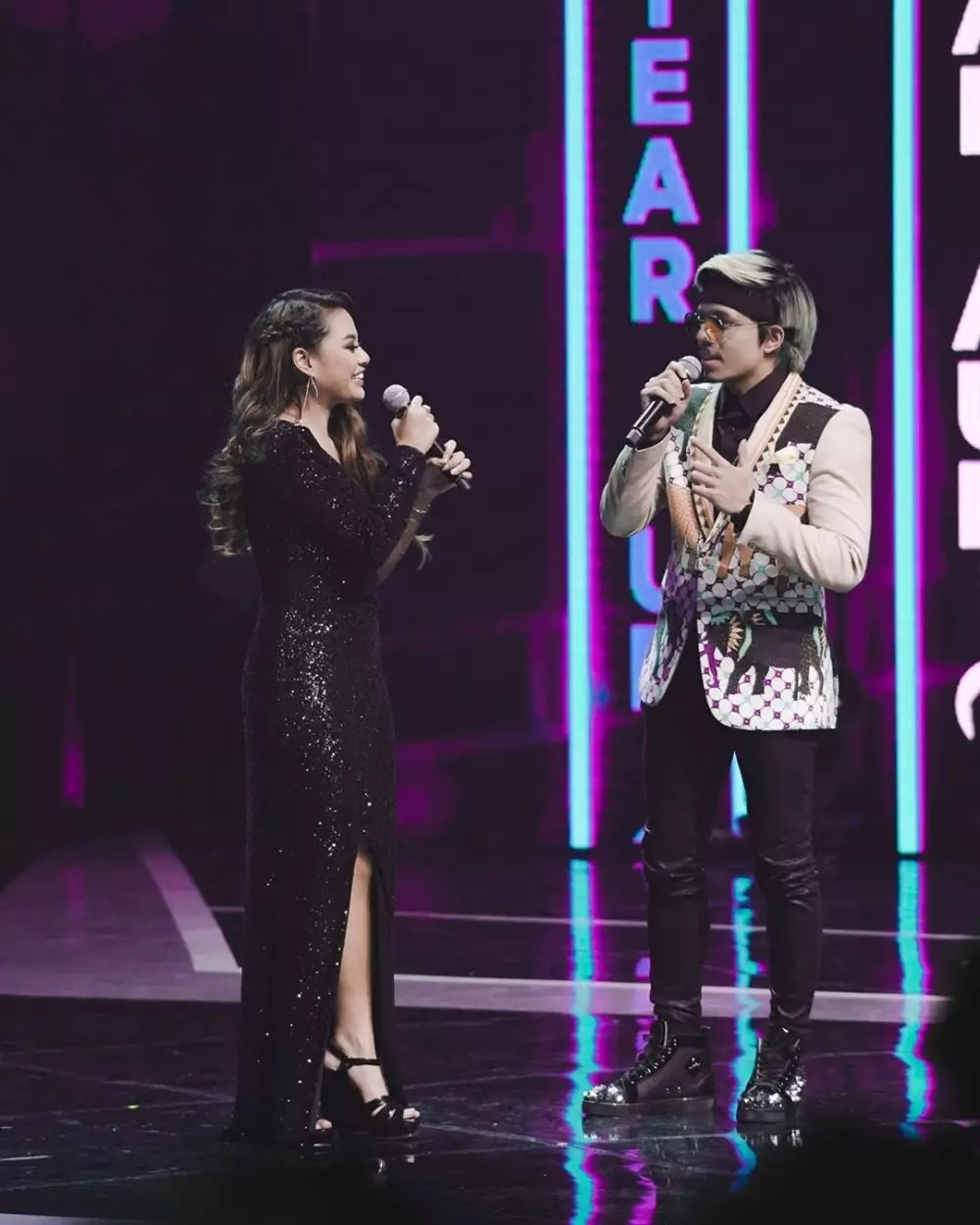potret kompak Atta Halilintar dan Aurel di Bilboard Music Awards Instagram