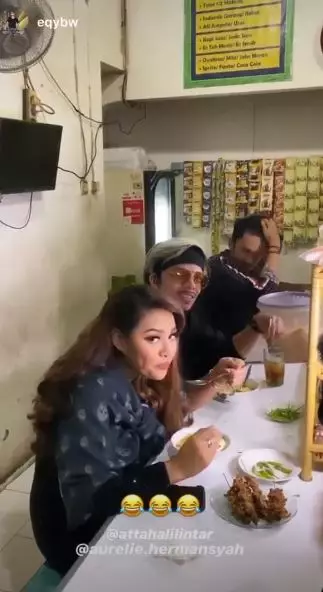 potret kompak Atta Halilintar dan Aurel di Bilboard Music Awards Instagram