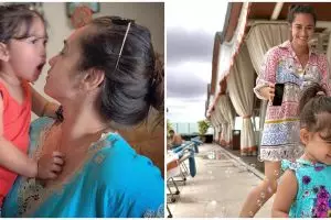 Jadi single mom, ini 10 momen Alexandra Gottardo momong anak