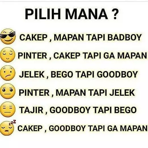 meme lucu pertanyaan sulit © 2020 instagram.com