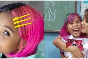 10 Potret Zivara, anak Nirina Zubir dengan rambut warna-warni