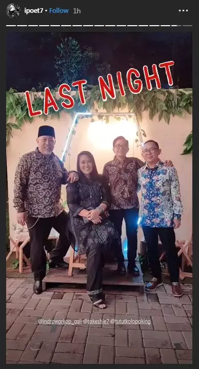 Indro hadiri nikahan anak Dono 'Warkop' berbagai sumber