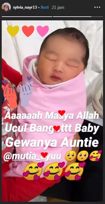 Potret putri Glenn Fredly dan Mutia Ayu Instagram 