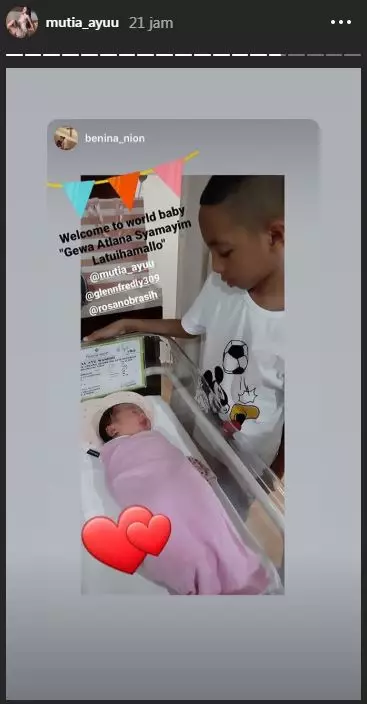 Potret putri Glenn Fredly dan Mutia Ayu Instagram 