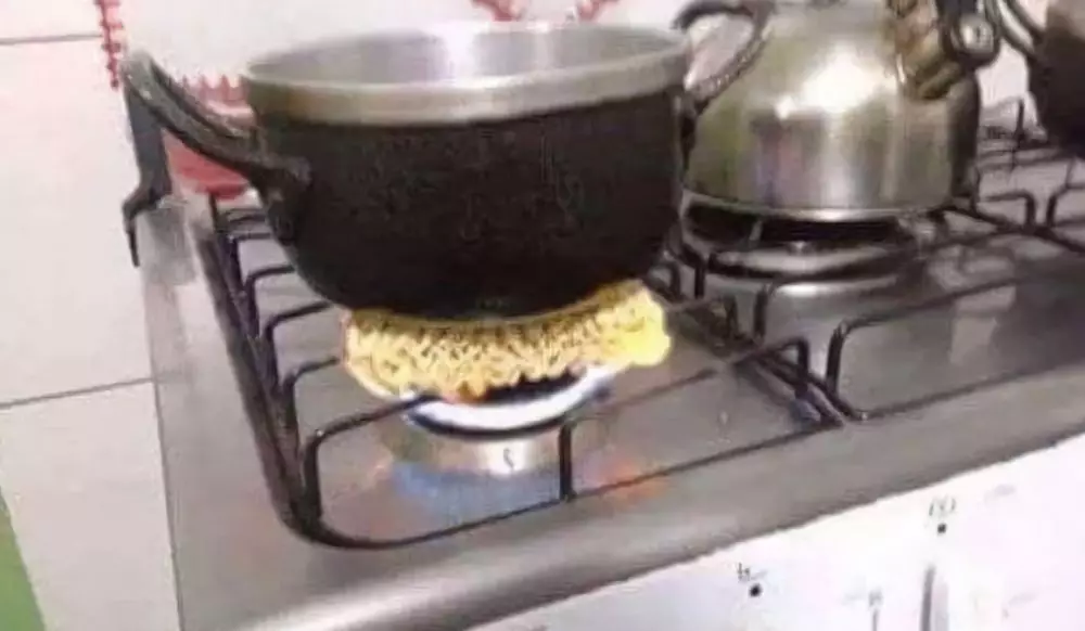 Aksi orang belajar masak ini hasilnya bikin geleng kepala Istimewa