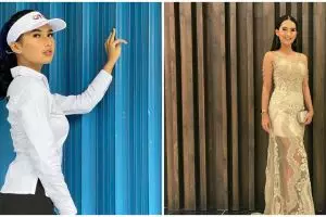 Kerap kasual, ini 7 potret glamor Soraya Rasyid pakai gaun