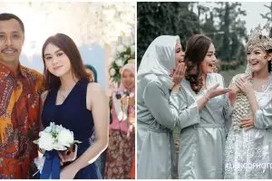 9 Gaya Dwinda istri Mas Pur di nikahan Rinjani TOP, memesona