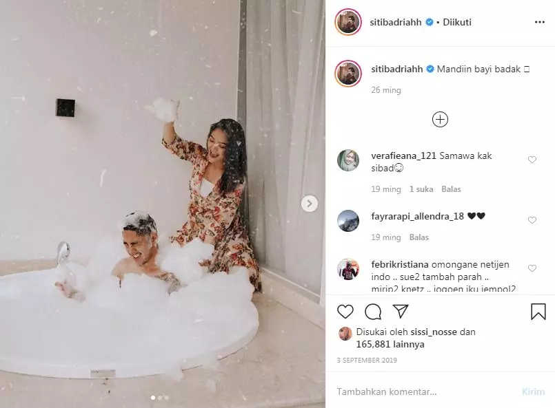 Unggahan Siti Badriah ini tuai kontroversi Instagram 