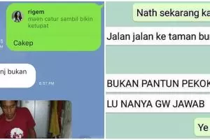 10 Chat lucu dikira pantun ini bikin susah nahan tawa