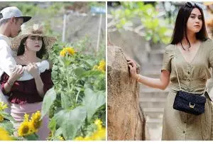 10 Gaya OOTD Dwinda Ratna istri Mas Pur, simpel & memesona