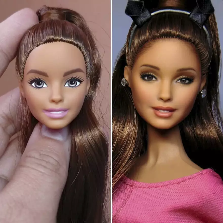 potret before after tampilan barbie boredpanda.com  potret before after tampilan barbie boredpanda.com