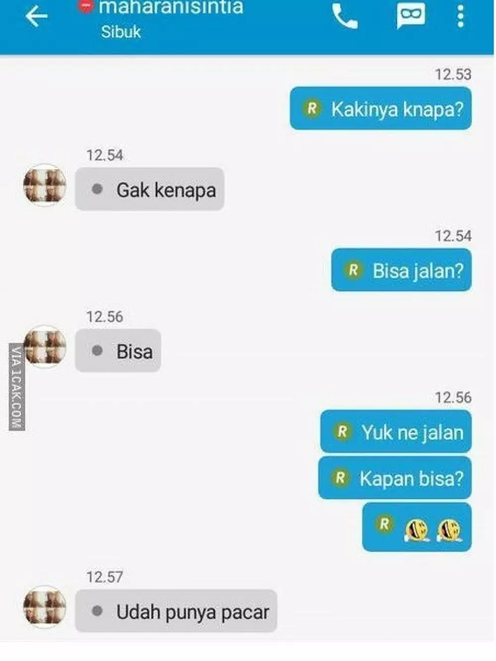 10 Chat udah ditolak dari awal PDKT Berbagai sumber
