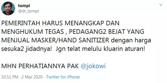 Respons Tompi jadi korban hoax  berbagai sumber