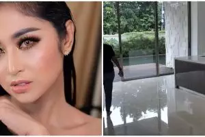 8 Potret rumah baru Dewi Perssik, kacanya dilempar sampai pecah