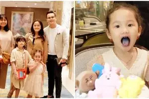 8 Momen ulang tahun ke-3 Sheva anak Ussy, aksinya bikin gemas