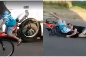 5 Video pengguna sepeda ini bikin ingin ketawa tapi takut dosa