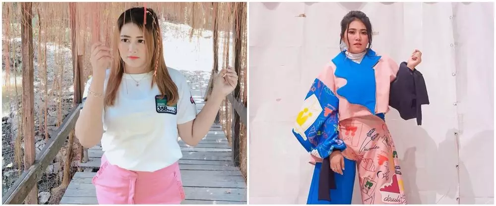 Beda gaya Via Vallen & Mella Rossa Instagram  Beda gaya Via Vallen & Mella Rossa Instagram