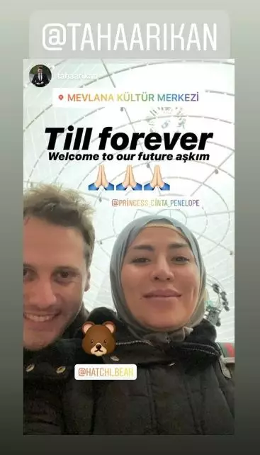 Pria bule calon suami Cinta Penelope Instagram 