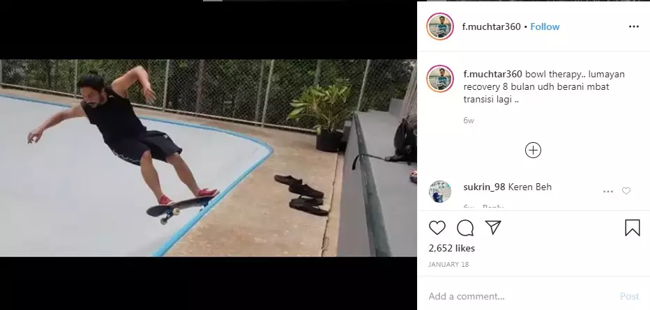 8 Artis Indonesia yang hobi skateboard © 2020 instagram