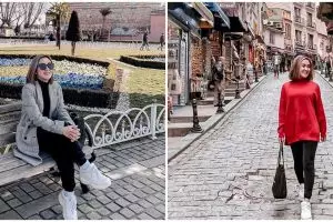 9 Potret Cita Citata di Turki, liburan & temani pacar dalami Islam