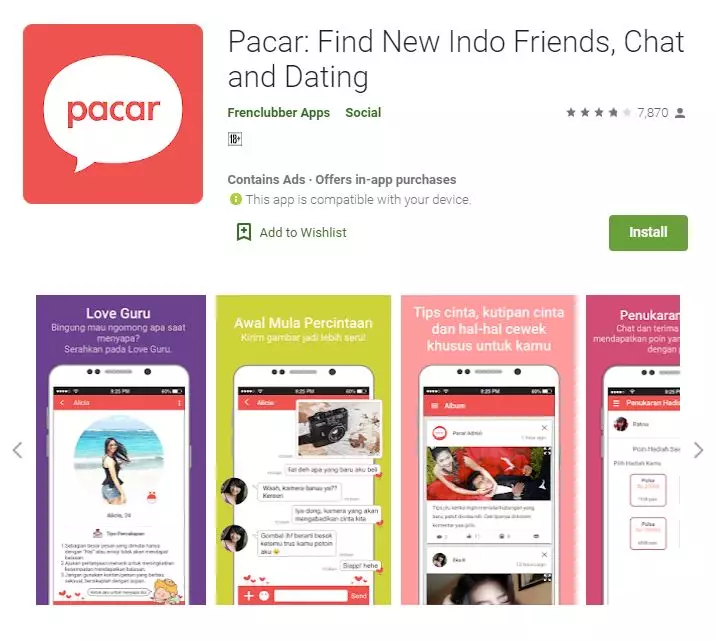 Rekomendasi 10 aplikasi pencari jodoh grsatis play.google.com