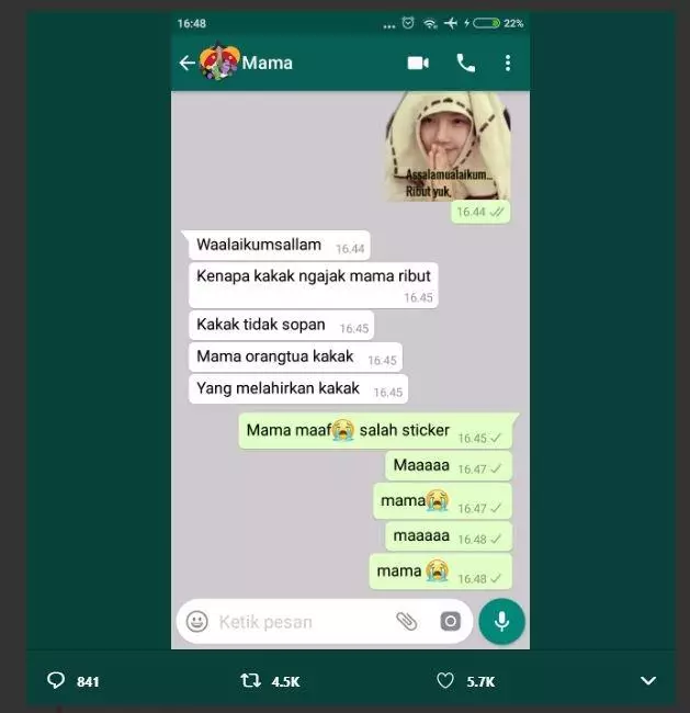 10 Chat salah kirim dan salah ketik Berbagai sumber 10 Chat salah kirim dan salah ketik Berbagai sumber
