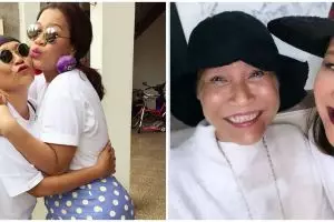 10 Potret kebersamaan Okky Lukman dan ibunya yang gaul abis