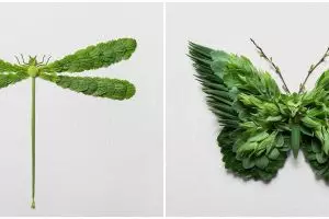 10 Kreasi hewan dari daun ini detailnya bikin melongo