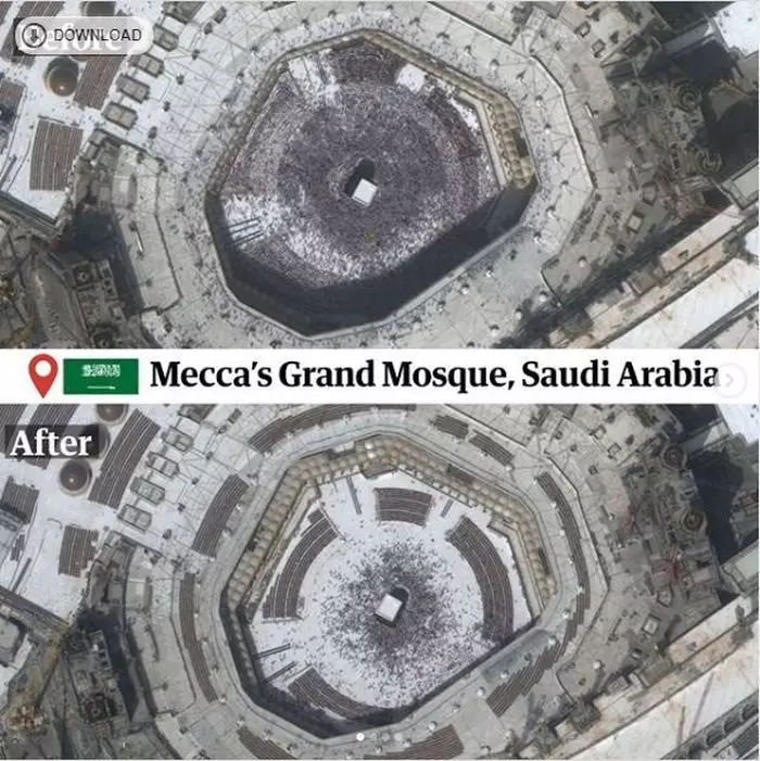 Potret 8 tempat ikonik dunia sebelum-sesudah terdampak Corona Guardian / Maxar Technologies