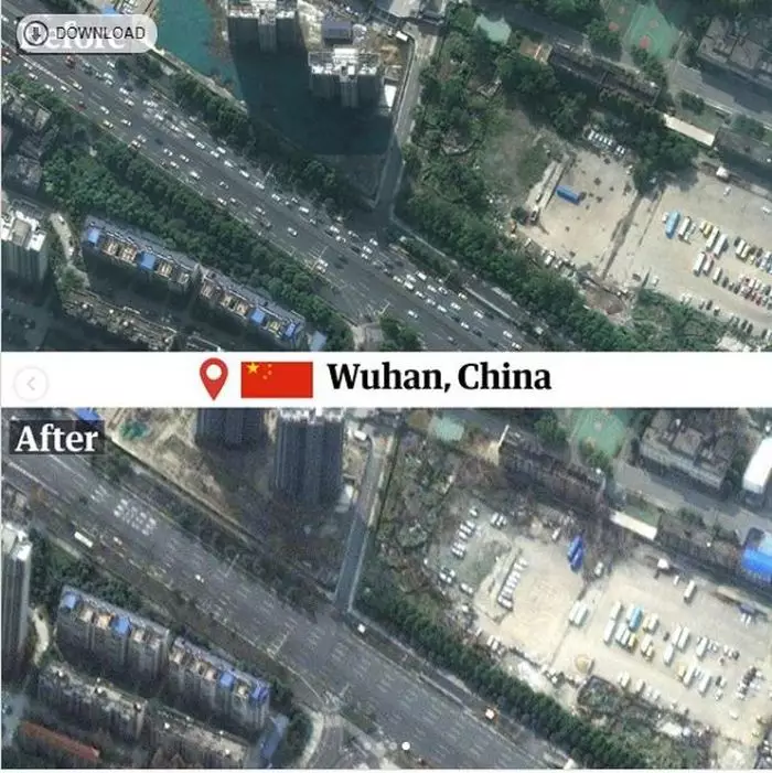 Potret 8 tempat ikonik dunia sebelum-sesudah terdampak Corona Guardian / Maxar Technologies