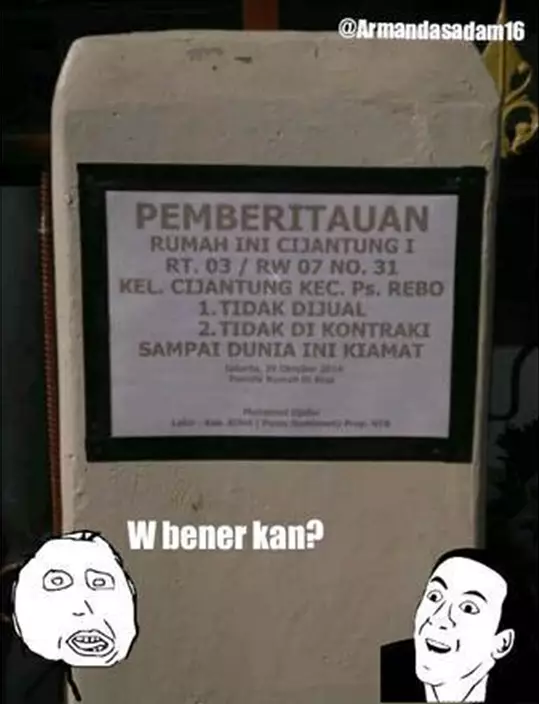 spanduk jual rumah absurdnya bikin mikir keras © 2020 1cak.com