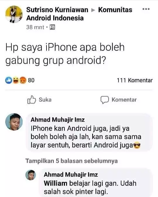 status FB tingkah iseng orang Indonesia © 2020 instagram.com