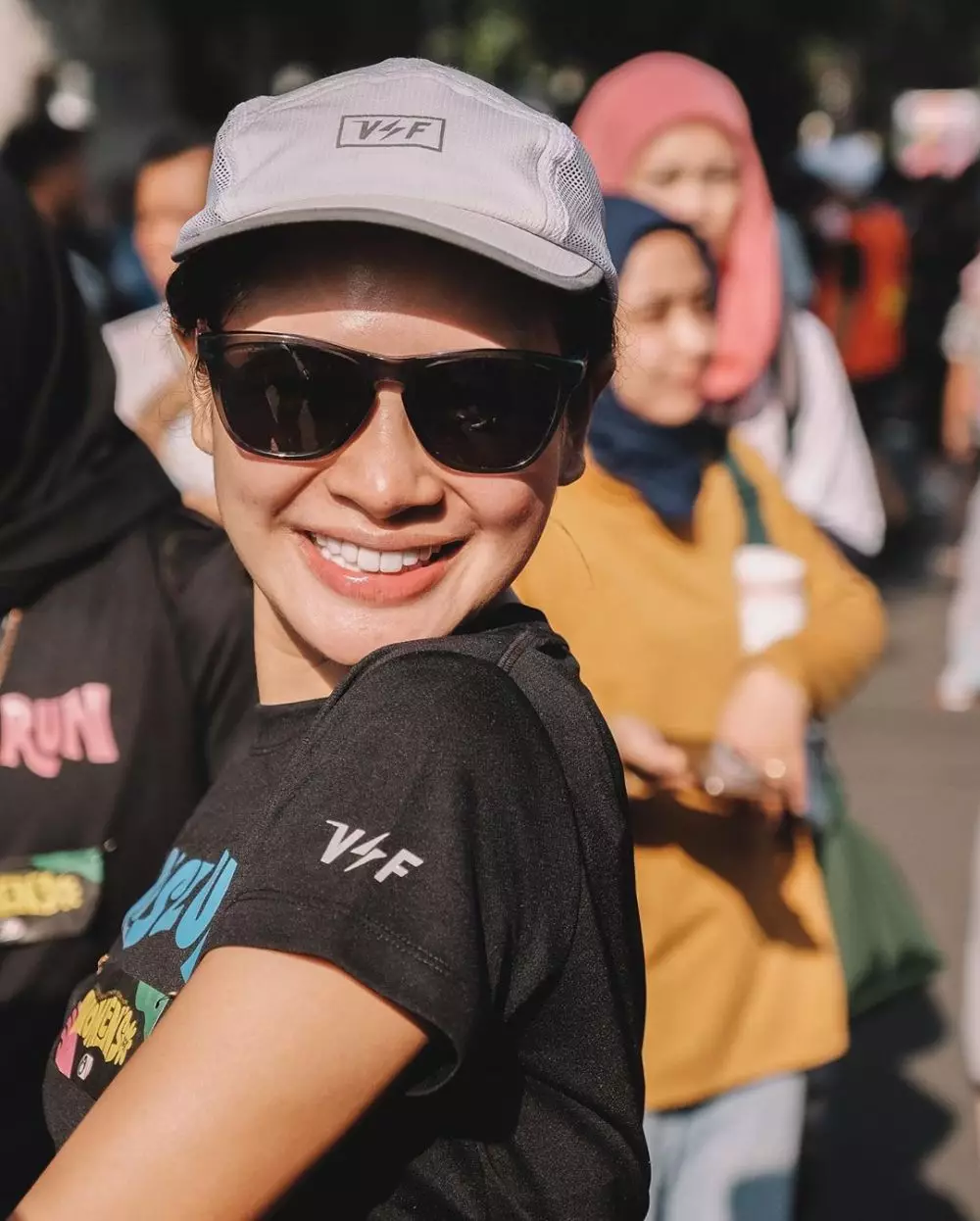 Gaya Andien lari hamil instagram 