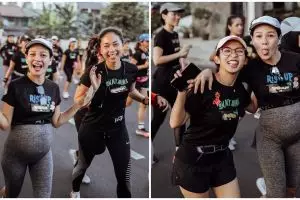 9 Potret Andien ikut lari 10 km saat hamil, memesona