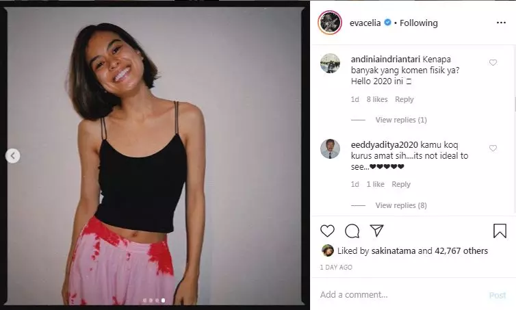 foto tanpa makeup © 2020 Instagram/@evacelia foto tanpa makeup © 2020 Instagram/@evacelia