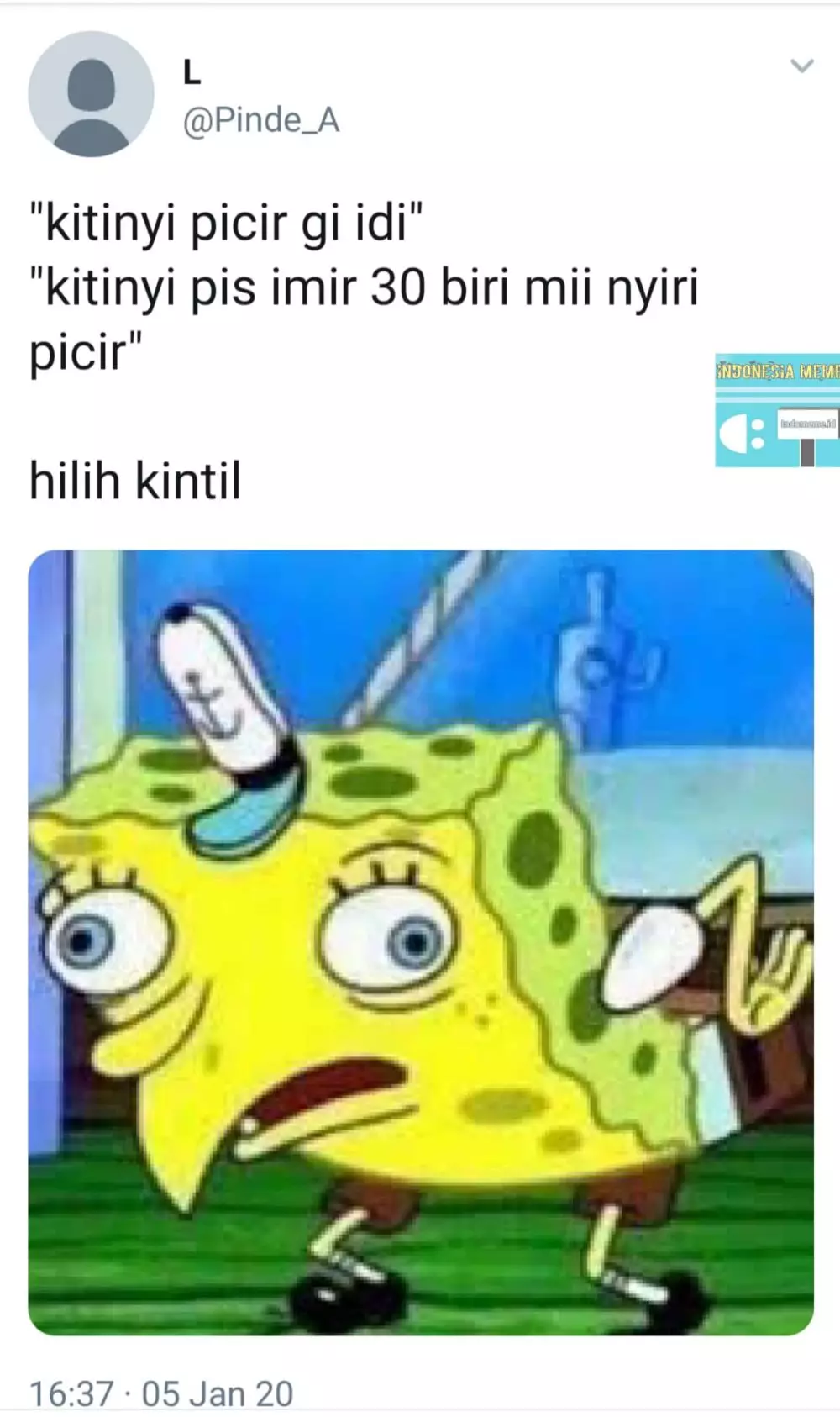 7 Meme huruf vokal Berbagai sumber