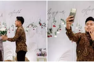 10 Potret lamaran Andik Vermansyah dengan Silvia, penuh kebahagiaan