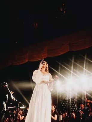 Nadin Amizah dress © 2020 brilio.net