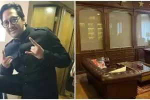 7 Potret ruang kerja Andre Taulany, action figure-nya bikin melongo