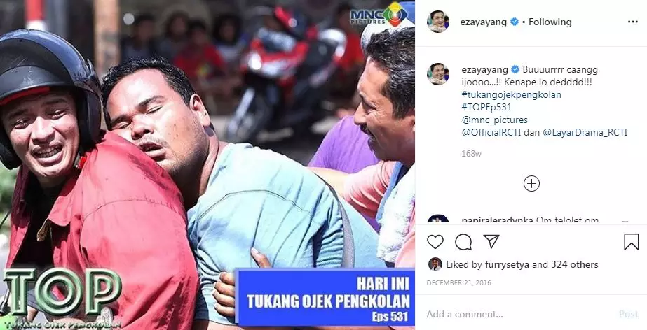 Potret kompak Fahmi Bo Deddy TOP & istri Instagram 
