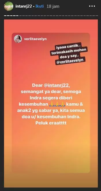 Suami koma, ini 12 dukungan menyentuh kerabat untuk Intan RJ berbagai sumber