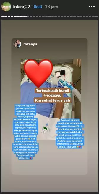 Suami koma, ini 12 dukungan menyentuh kerabat untuk Intan RJ berbagai sumber