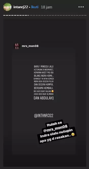 Suami koma, ini 12 dukungan menyentuh kerabat untuk Intan RJ berbagai sumber